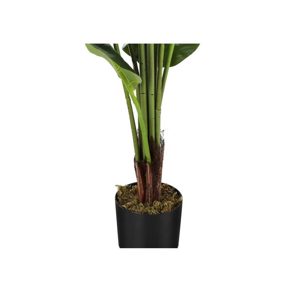 Black Green 59-Inch Indoor Faux Fake Floor Potted Decorative Artificial Plant, image 3
